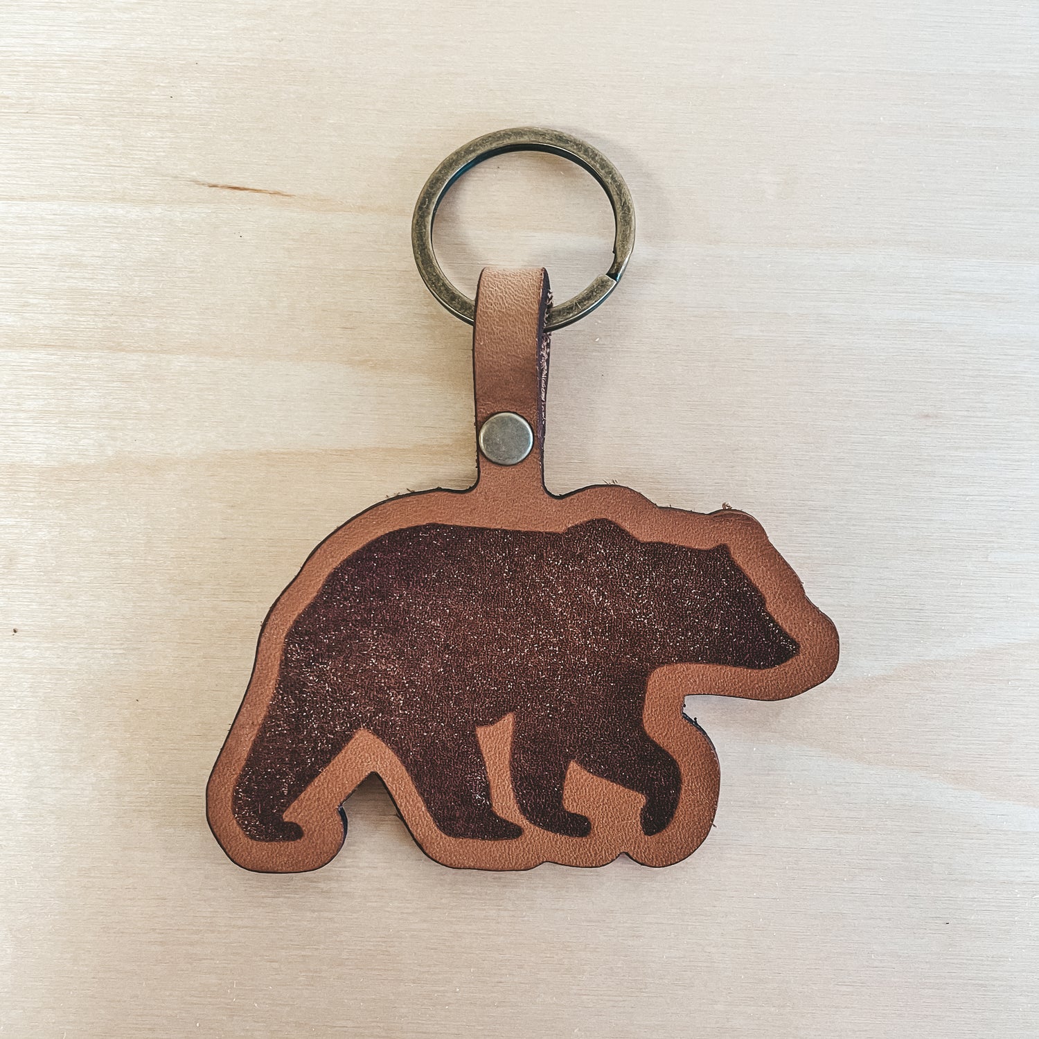 Bear Cutout Keychain