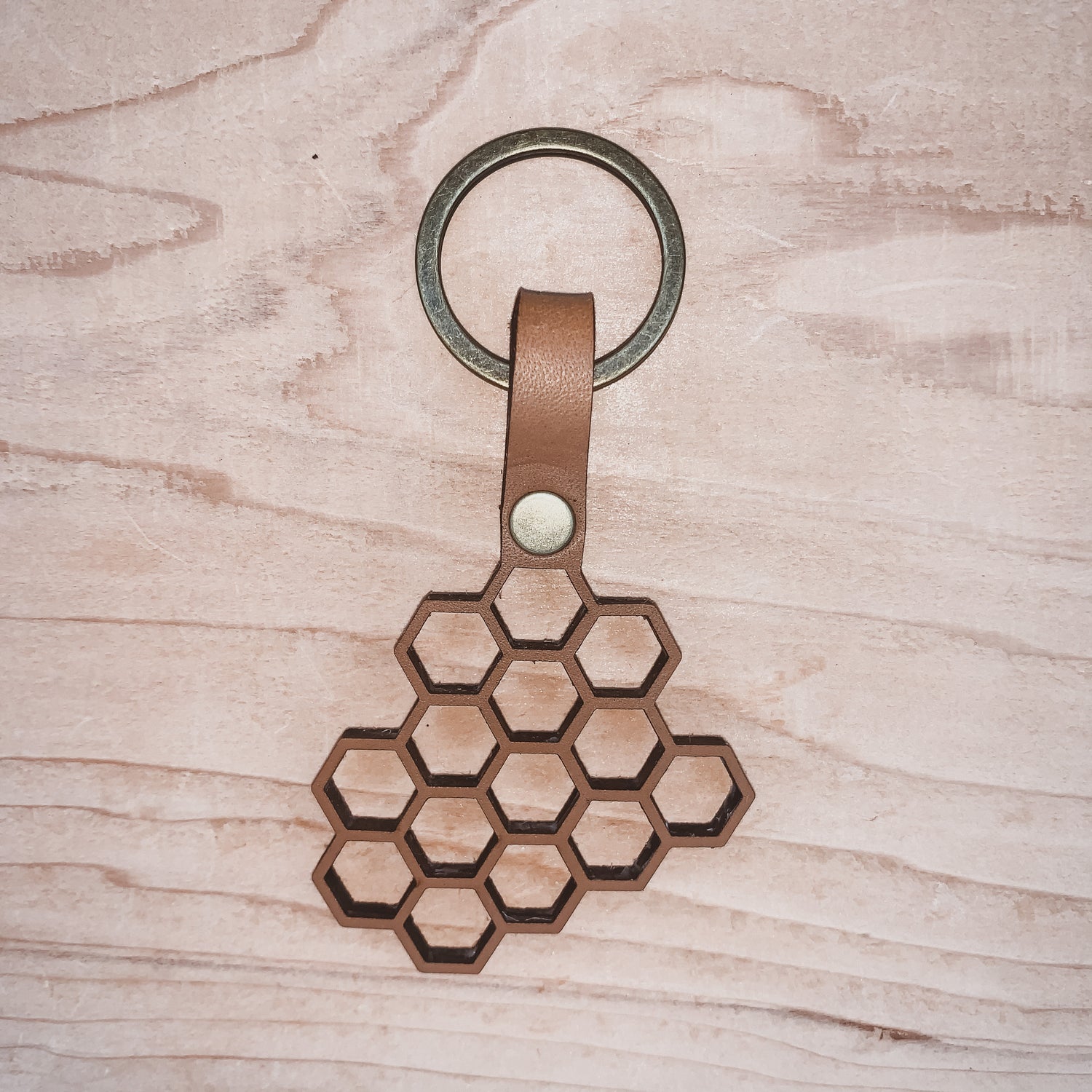 Honeycomb Keychain