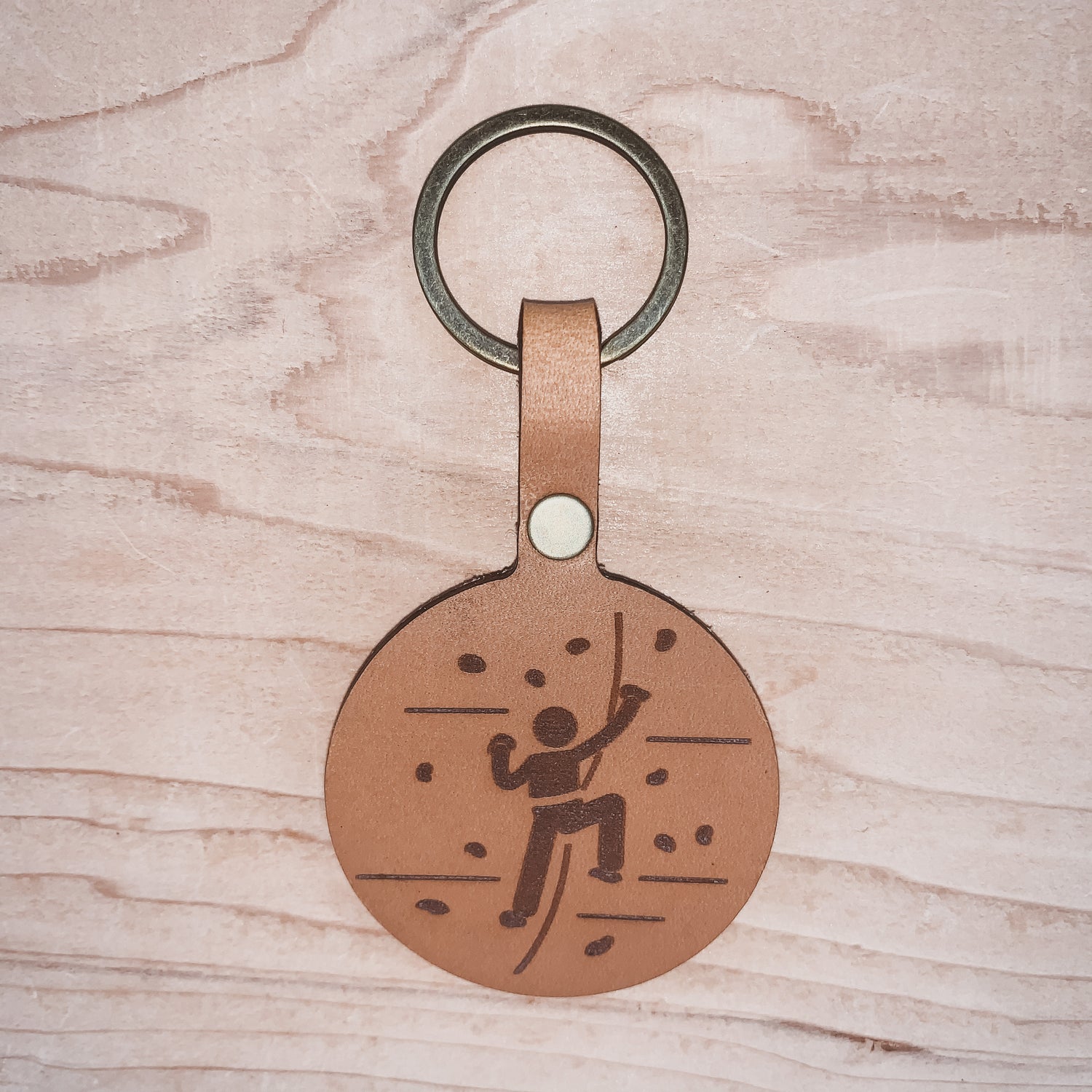 Rock Climber Keychain