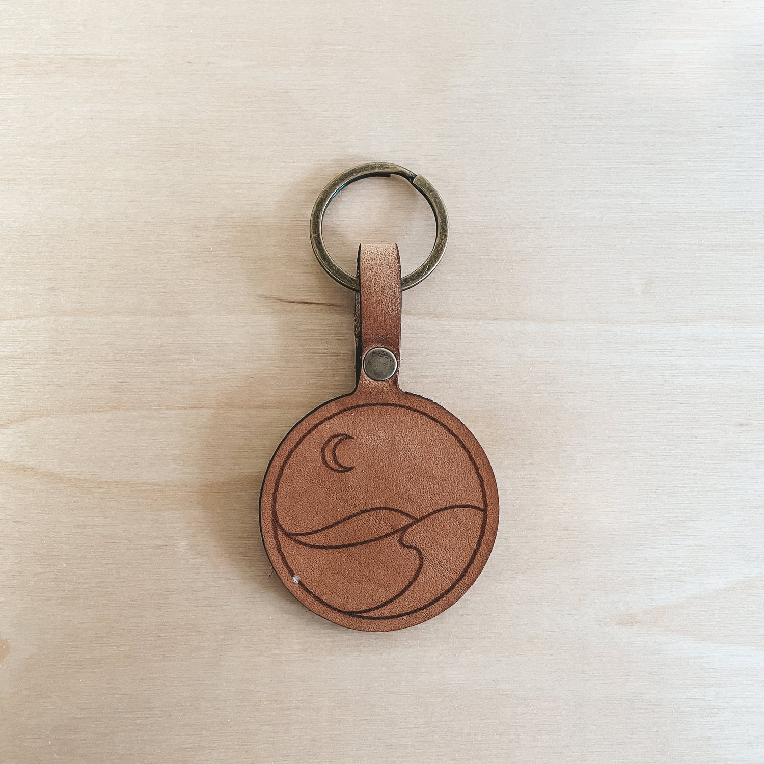 Sand Dunes and Moon Keychain