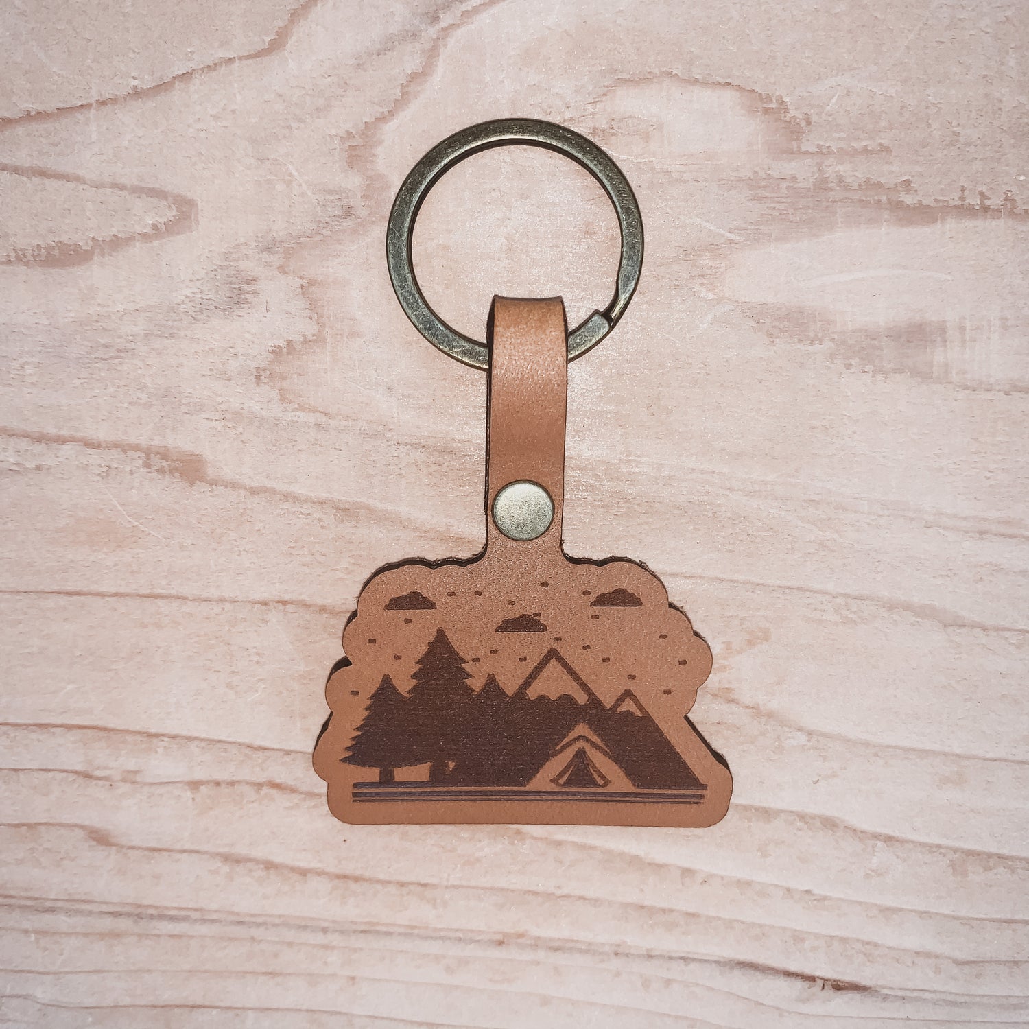 Snowy Peak Campsite Keychain - Urban Ag Supply