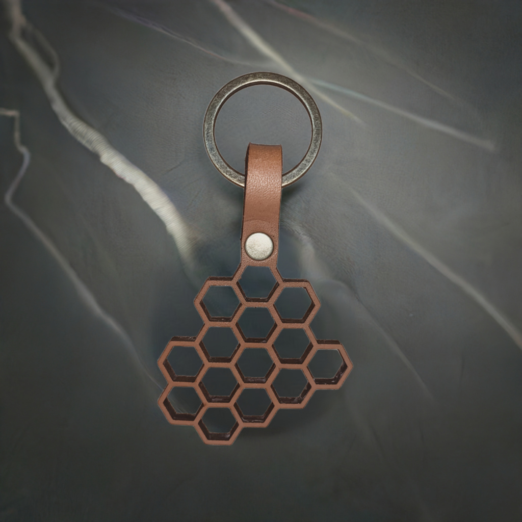 Honeycomb Keychain