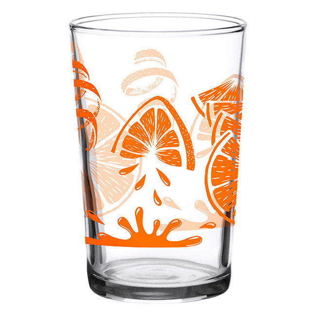 Juice Glasses - Vintage Orange Design - Down To Earth