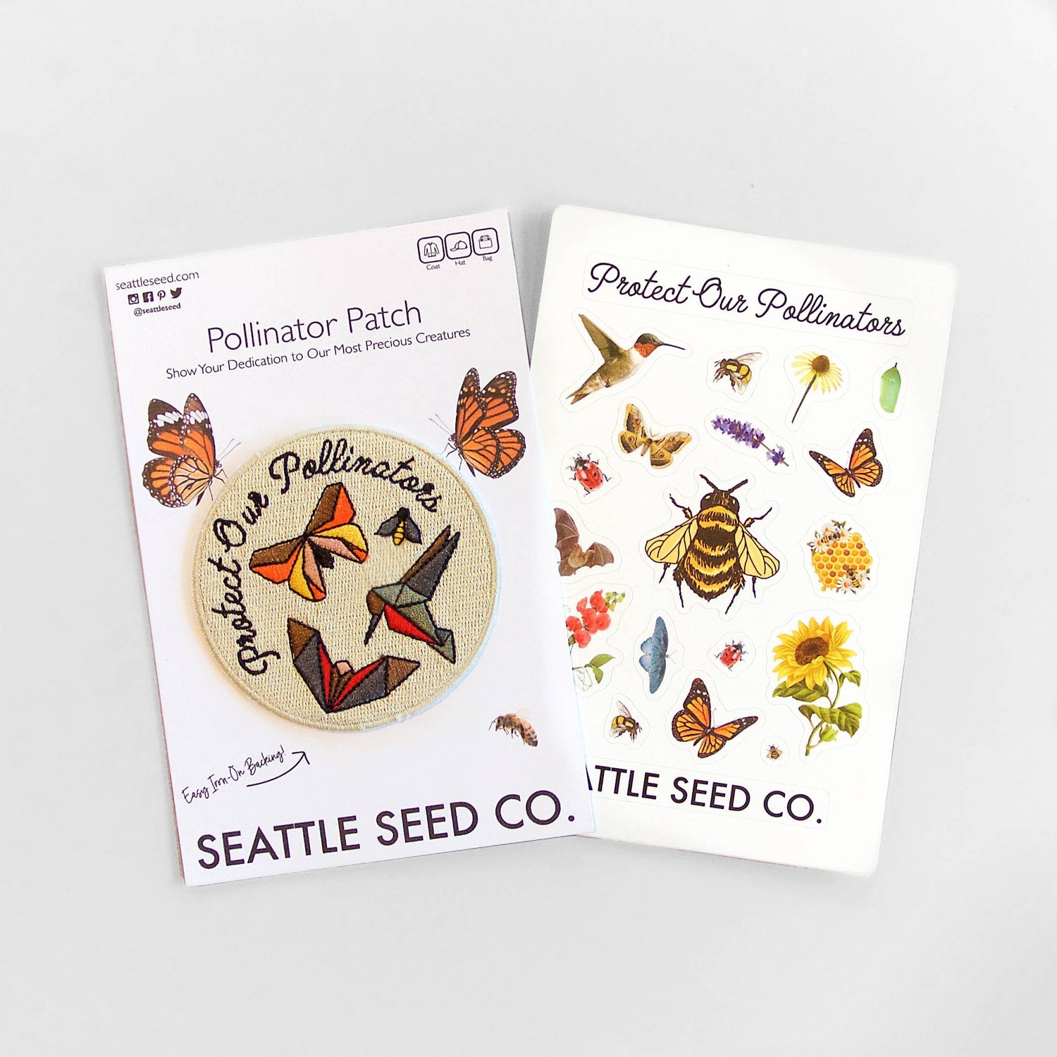 Pollinator Pride Patch & Sticker Kit - Seattle Seed Co. -