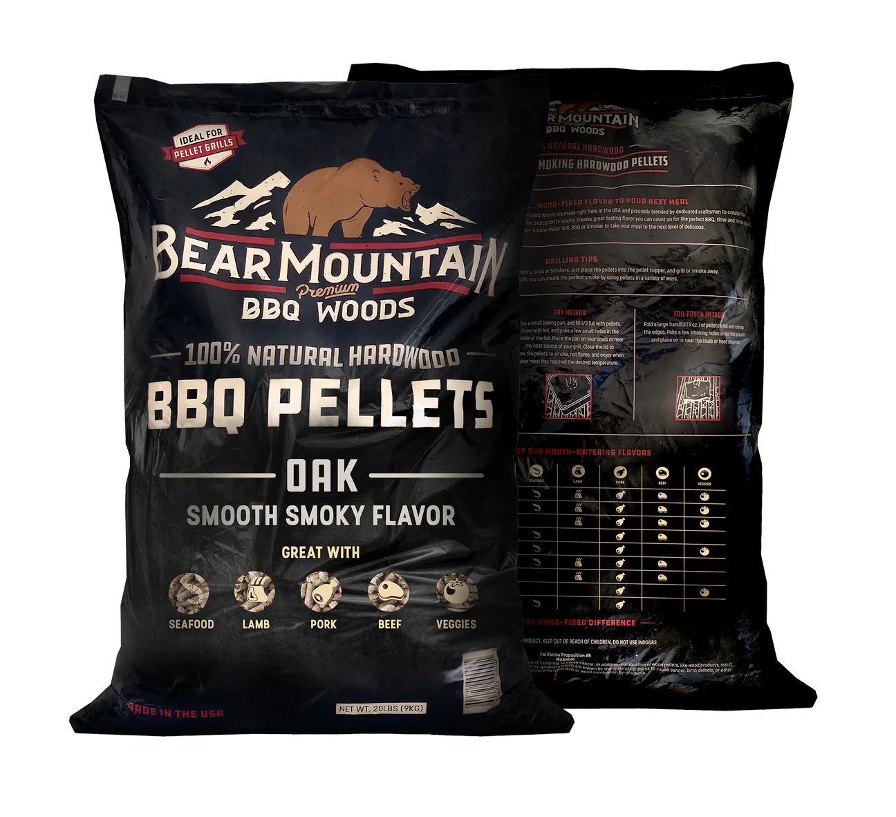 Bear Mountain Hardwood Pellets - Oak - 40