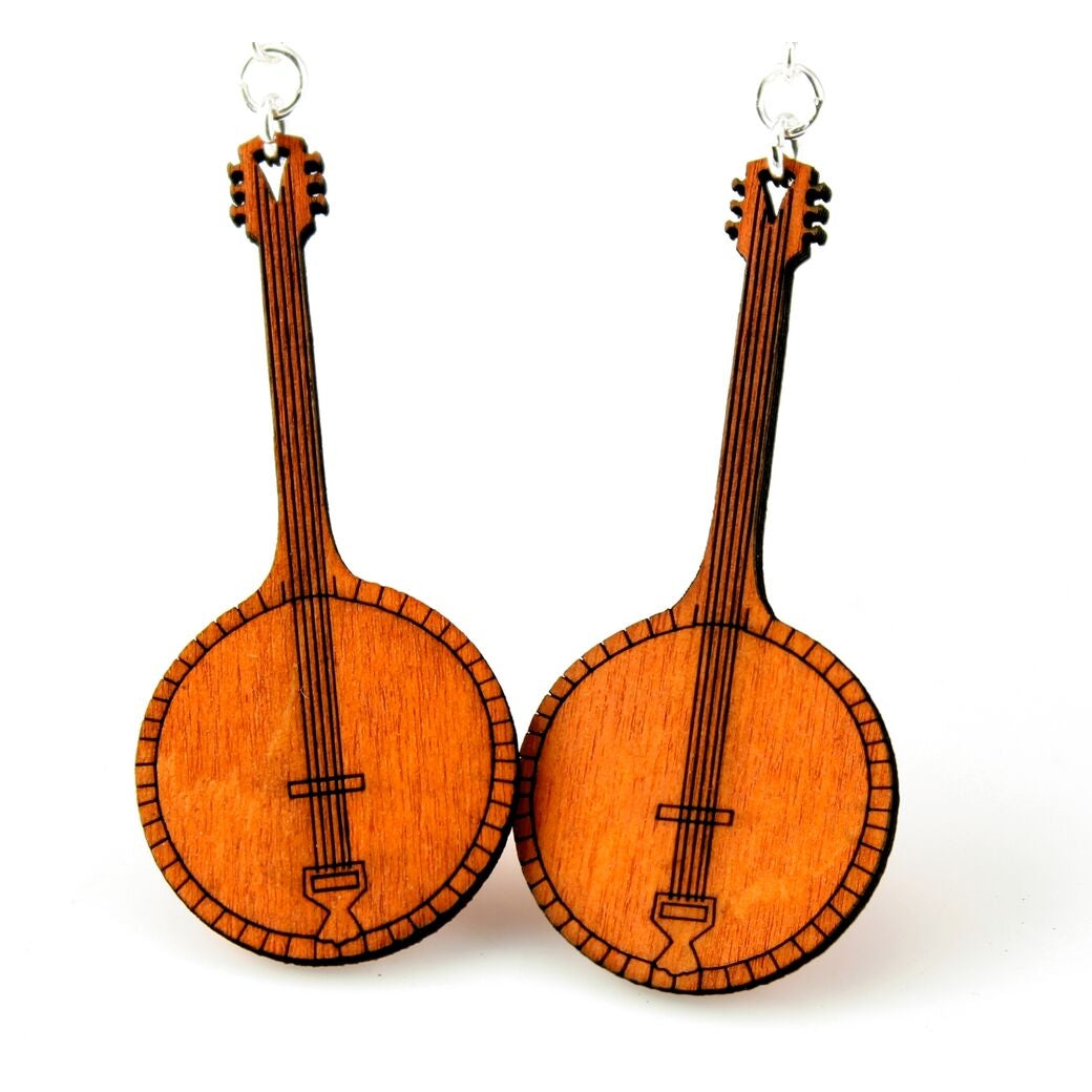 Banjo Earrings by Green Tree Jewelry