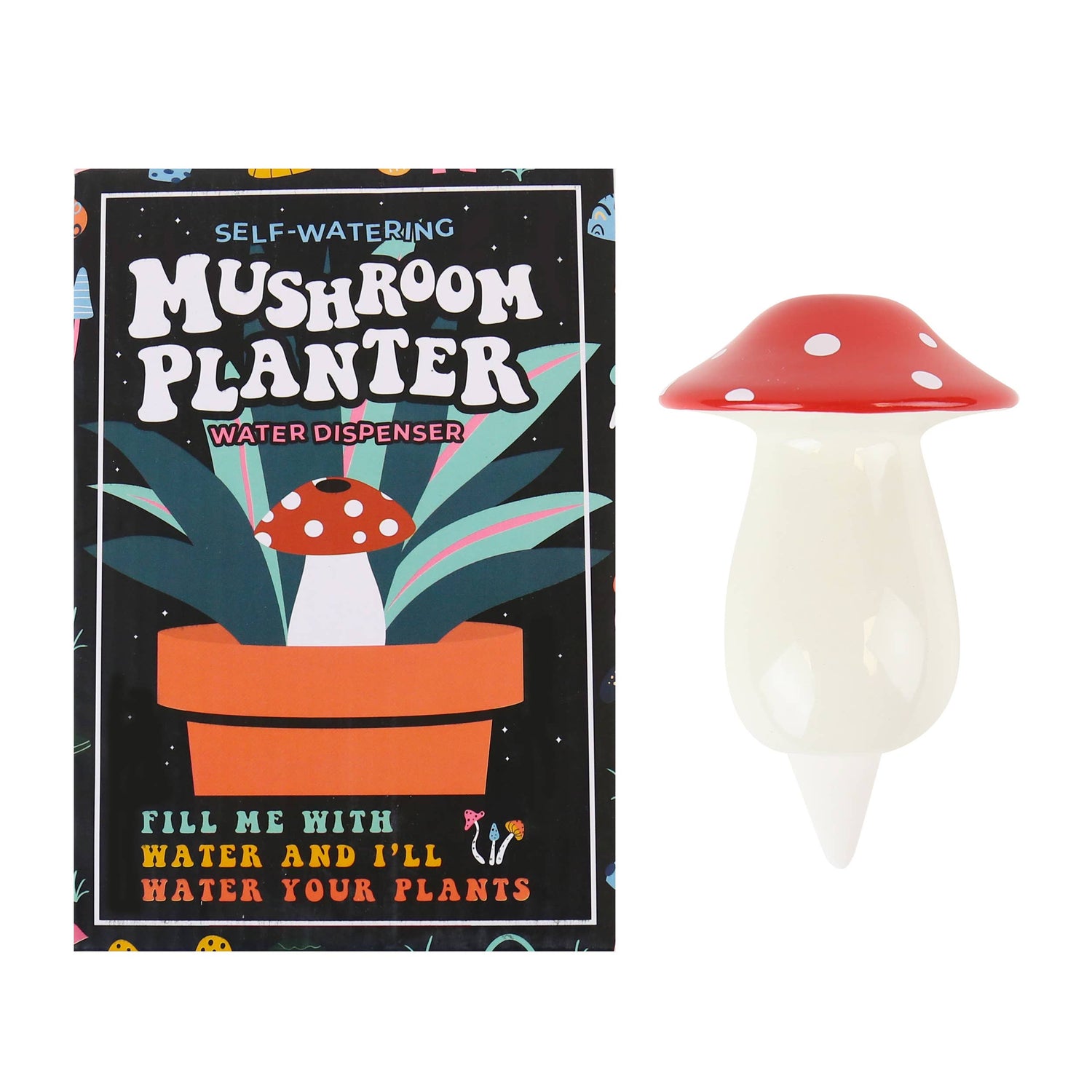 Plant Self Watering Dispenser - Mushroom by Gift Republic