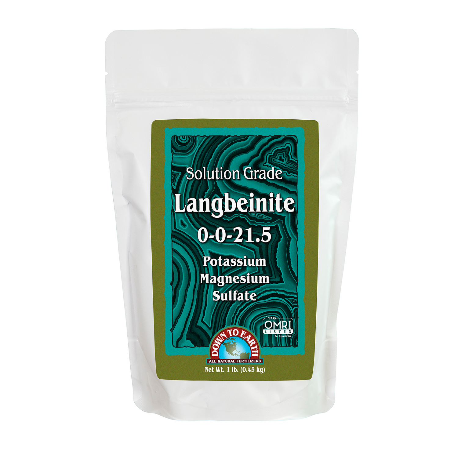 Down To Earth Langbeinite 0-0-21.5 Solution Grade (1lb.)