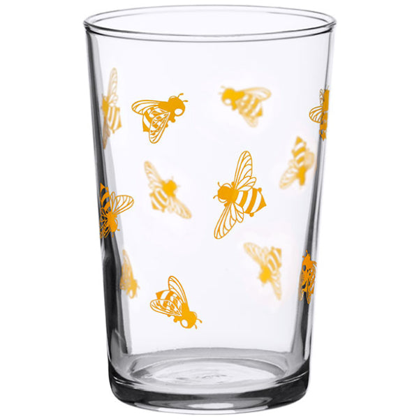 Juice Glasses -  Vintage Honey Bee Design - Down To Earth