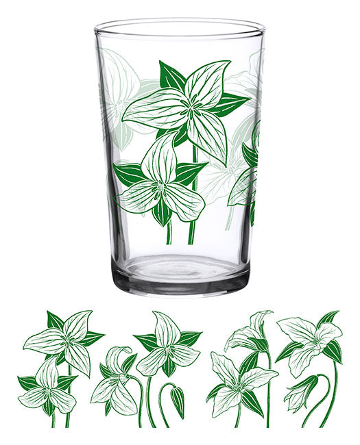 Down To Earth Vintage Juice Glasses - Trillium