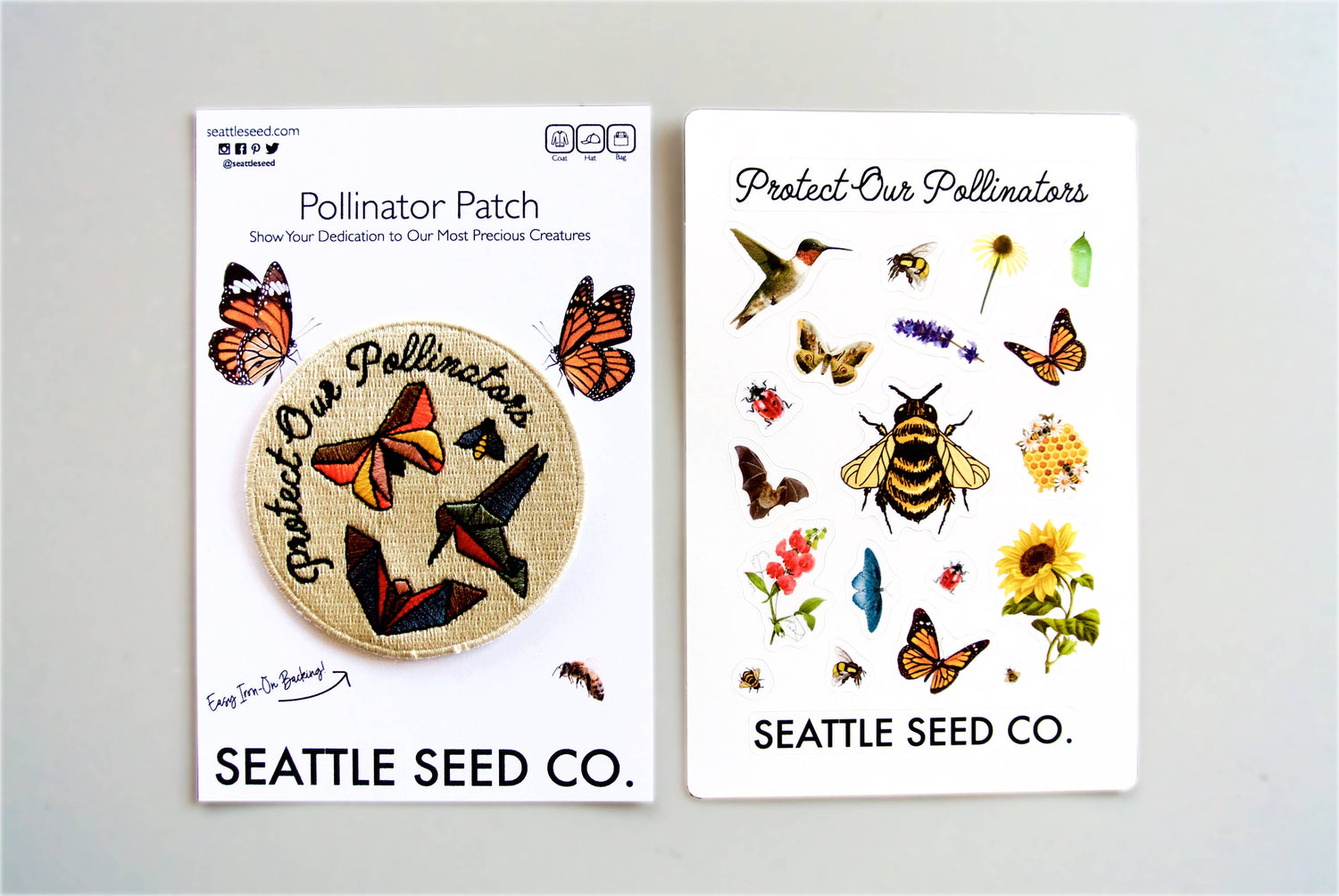 Pollinator Pride Patch & Sticker Kit - Seattle Seed Co. -