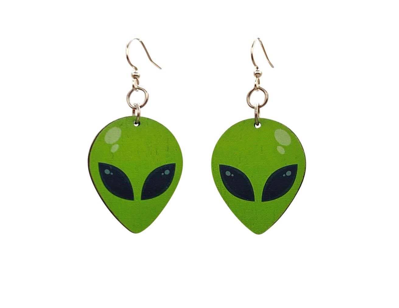 Alien Earrings by Green Tree Jewelry