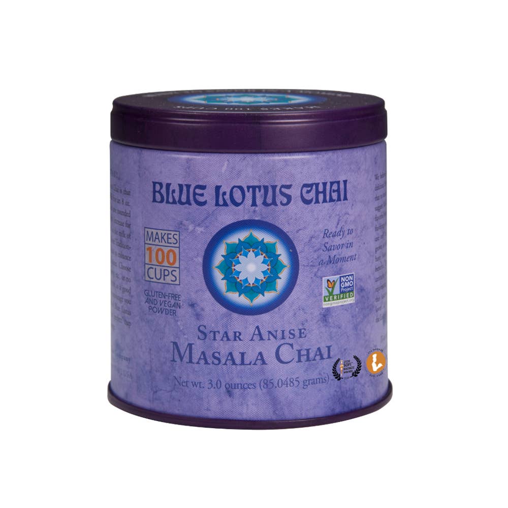 Star Anise Masala Chai by Blue Lotus Chai Company - 3oz Tin (100 cups)