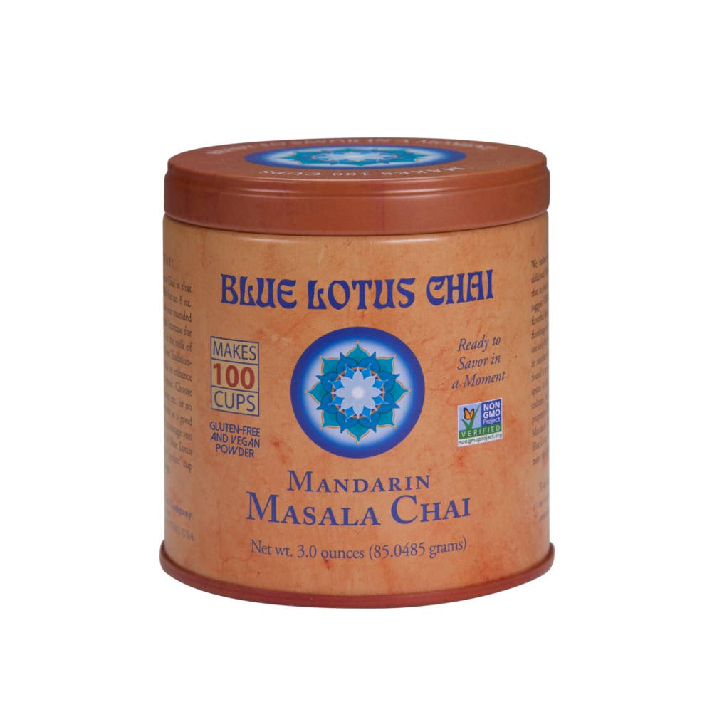 Mandarin Masala Chai by Blue Lotus Chai Company - 3oz Tin (100 cups)