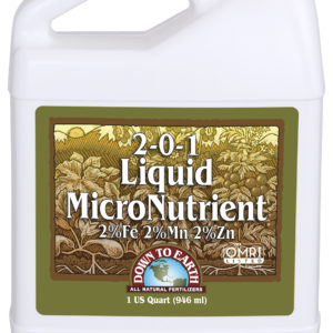 Down To Earth - Liquid Micronutrient 2-0-1 - 1 Quart