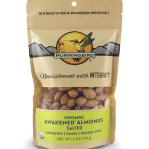 Hummingbird Wholesale - AWAKENED® ALMONDS, SALTED - 6oz