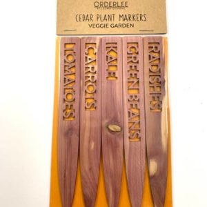 LeeMo Designs - Veggie Garden Cedar Plant Markers